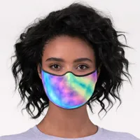 [Rainbow Mist] Pastel Tie-Dye Premium Face Mask