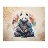 *~* Fantasy Zen SC5 Panda Bear Rainbow Metal Print