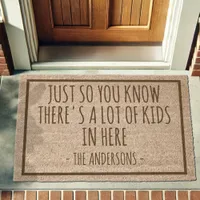 Lot of Kids Funny Welcome Doormat