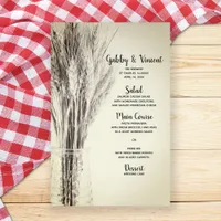 Dried Barley in Bottle Country Farm Wedding Menu