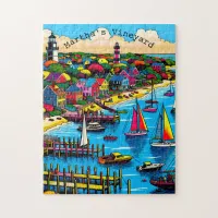 Martha's Vineyard | Colorful Abstract Art Jigsaw Puzzle