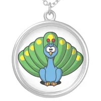 Peacock Cartoon Necklace