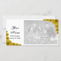 Sunflower Edge Graduation Announcement Photo Card