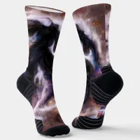 A Captivating Abstract Galactic Nebula Socks