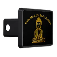 Golden Buddha in Peaceful Pose Hitch Cover