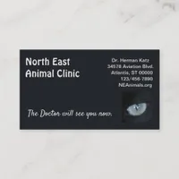 Business Card - Feline Eye on Black