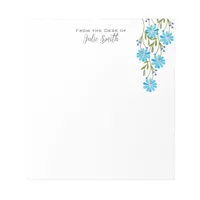 Elegant Chic Personalized Floral Note Pad