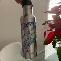 Beach Themed Stainless Steel Water Bottle