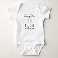 Coming Soon, Baby Due Date Announcement Baby Bodysuit