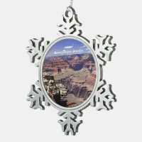 Grand Canyon, Arizona Snowflake Pewter Christmas Ornament