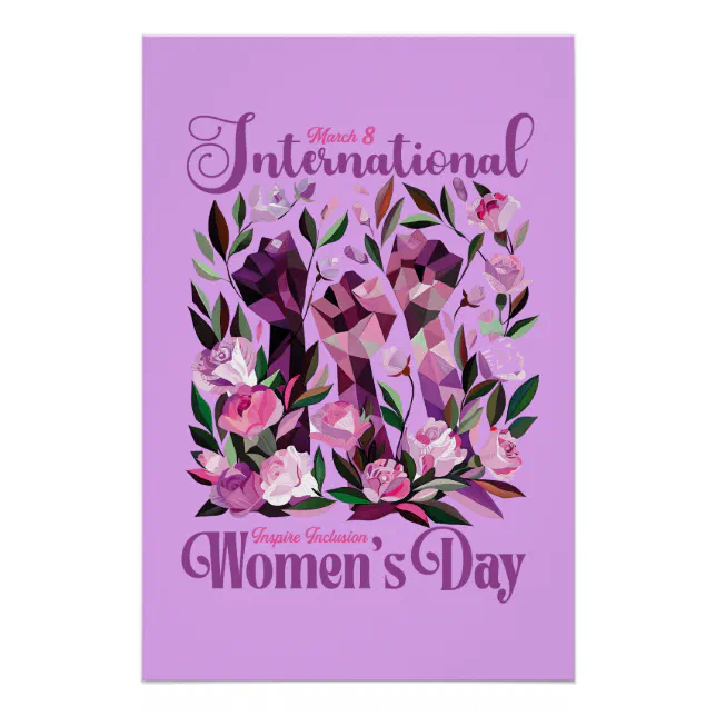 International Women's Day 8 March  Poster