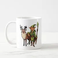 Elf and Reindeer Fantasy Lover's Mug