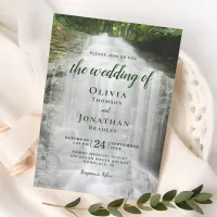 Waterfall Country Outdoor Wedding Invitation