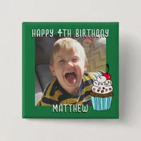 Personalized Happy Birthday Name and Age Button