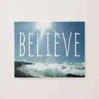 Believe Motivational Saying Jigsaw Puzzle