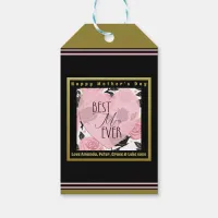 Best Mom Ever Hearts and Roses Gift Tags