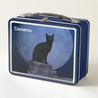 Moonlit Cat Metal Lunch Box