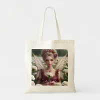 Beautiful January Fairy in Carnations Tote Bag