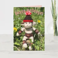 Sock Monkey - Nordic Christmas Cards