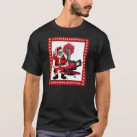 Vintage Santa Claus and a Coal Stove Burner T-Shirt