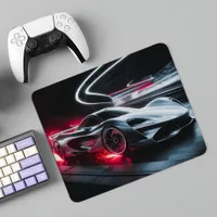 Futuristic Speed Demon Sleek Concept Car  Mouse Pad