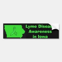 Lyme Disease Awareness in Iowa Bumper Sticker