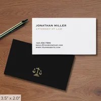 Minimal Simple Lawyer Business Card