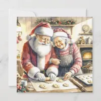 Mr and Mrs Clause Cute Christmas  Note Card