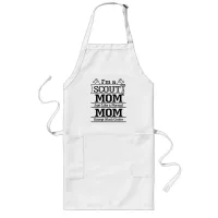 Proud Cool Scout Mom Long Apron