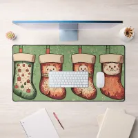 Christmas Stockings Desk Mat