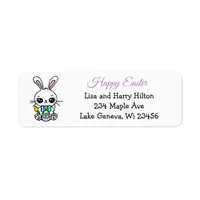 Happy Easter | Cute Easter Bunny Label