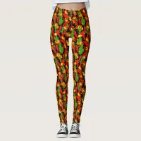 Red Pepper Chili Cook Off Fun Foodie Leggings