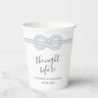 Modern Nautical Rehearsal Dinner Paper Cups