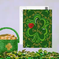 Kiss Me I'm Irish St Patrick's Day Postcard