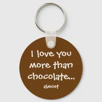 More Than Chocolate Keychain