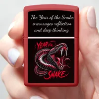 Celebrating the vibrant Year of the Snake in 2025 Zippo Lighter