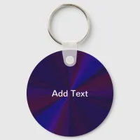 Circular Gradient Patchwork Blue to Purple Keychain