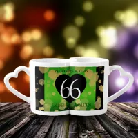Elegant 66th Titanite Wedding Anniversary Coffee Mug Set