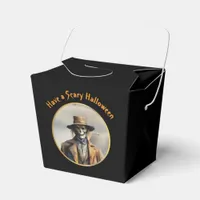 Halloween Theme - Scary Smiling Straw Scarecrow Favor Boxes