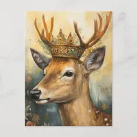 Deer in a Crown  Postcard