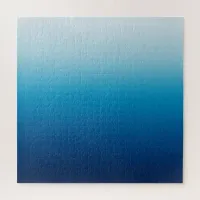 Sky and Ocean Blue Ombre Jigsaw Puzzle