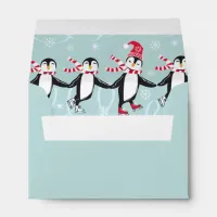 Ice Skating Penguins Pattern ID547 Envelope
