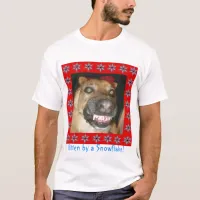 Snowflake Zombie Dog, Bitten by a Snowflake! T-Shirt