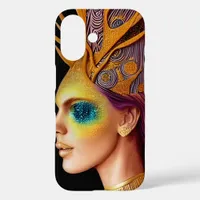 All That Glitters - Cosmic Goddess Portrait iPhone 16 Case