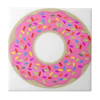 Pink and Tasty Donut Tile