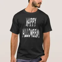 Ghost Halloween Text T-Shirt