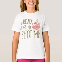 Funny "I Read Past My Bedtime" Kids' Book Lover T-Shirt