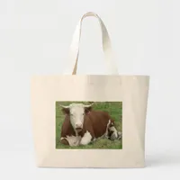 Give 'Em the Bird For Thanksgiving Large Tote Bag