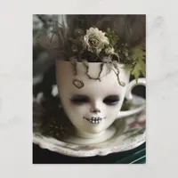 Creepy Teacup of Plants Postcard