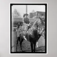 Miss Munn and Her Horse Circa 1910-17 Poster